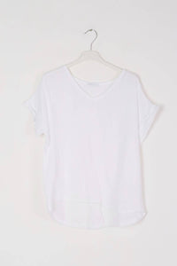 Short Sleeve Linen Top