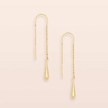 Load image into Gallery viewer, Refined Earring Collection - Teardrop Threader/Gold