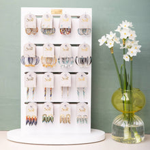Load image into Gallery viewer, Chromacolor Miyuki Thread Earring - Pewter Multi/Silver