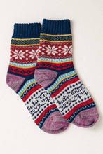 Load image into Gallery viewer, Fair Isle Knit Socks