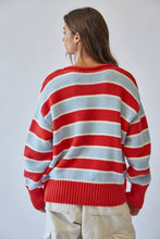 Load image into Gallery viewer, Striped Crew Sweater
