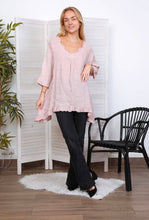 Load image into Gallery viewer, Ruffled Linen Tunic