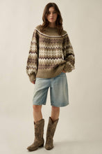 Load image into Gallery viewer, Shetland Slopes Fair Isle Mock-Neck Sweater