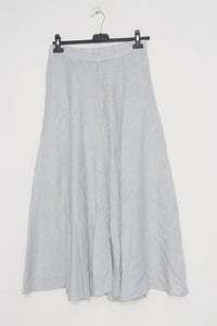 100% Linen Skirt REF.8304: Charcoal Grey