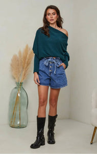 Ecru Angled Sweater