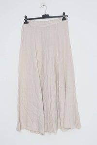 100% Linen Skirt REF.8304: Charcoal Grey