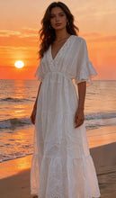 Load image into Gallery viewer, Eyelet Linen Dress