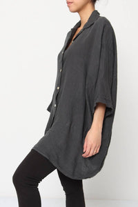 100% Linen Shirt REF. 2858: Duck Green