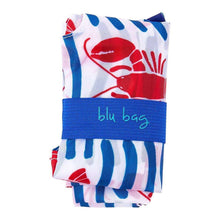 Load image into Gallery viewer, LOBSTER WAVES blu Bag Reusable Shopper Tote