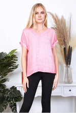 Load image into Gallery viewer, Short Sleeve Linen Top