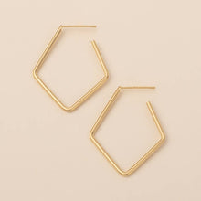 Load image into Gallery viewer, Refined Earring Collection - Orion Diamond Hoop/Gold