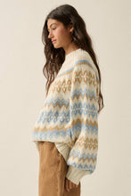 Load image into Gallery viewer, Shetland Slopes Fair Isle Mock-Neck Sweater