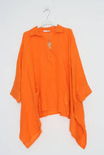 Load image into Gallery viewer, 100% linen tunic REF. 11645: Taupe