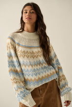 Load image into Gallery viewer, Shetland Slopes Fair Isle Mock-Neck Sweater