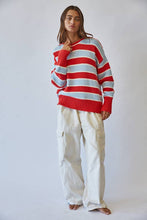 Load image into Gallery viewer, Striped Crew Sweater