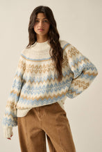 Load image into Gallery viewer, Shetland Slopes Fair Isle Mock-Neck Sweater
