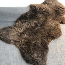 Load image into Gallery viewer, Natural British Brown Sheepskin Rug Hygge Nordic Decor: Medium