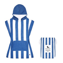 Load image into Gallery viewer, Dock &amp; Bay Kids Poncho - Cabana - Whitsunday Blue: Age 4 to 7