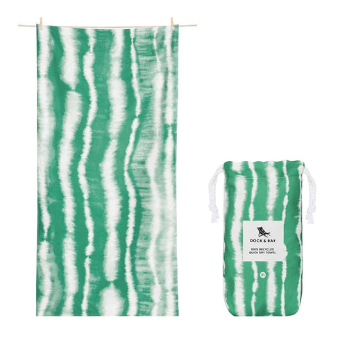 Dock & Bay Quick Dry Towels - Tie Dye - Mellow Meadow: Extra Large (78x35