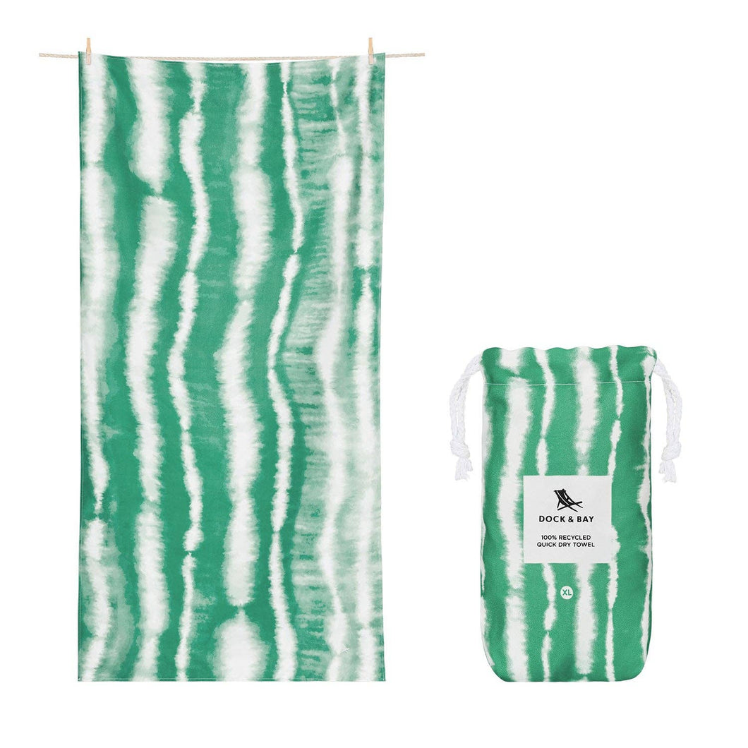 Dock & Bay Quick Dry Towels - Tie Dye - Mellow Meadow: Extra Large (78x35