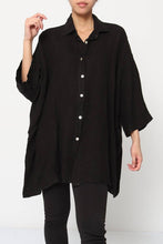 Load image into Gallery viewer, 100% Linen Shirt REF. 2858: Duck Green