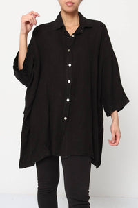 100% Linen Shirt REF. 2858: Duck Green