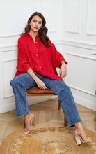 Load image into Gallery viewer, 100% Linen Shirt REF. 2858: Duck Green