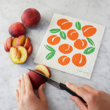 Load image into Gallery viewer, Peaches Swedish Dishcloth