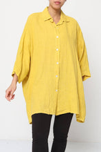 Load image into Gallery viewer, 100% Linen Shirt REF. 2858: Duck Green