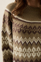 Load image into Gallery viewer, Shetland Slopes Fair Isle Mock-Neck Sweater