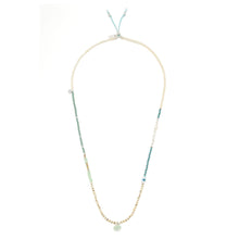 Load image into Gallery viewer, Mixed Media Wrap Bracelet/Necklace - Courage/Amazonite/Silver