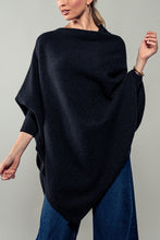 Load image into Gallery viewer, Knit Asymmetrical Jumper with Ribbed Sleeves