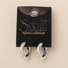 Load image into Gallery viewer, Refined Earring Collection - Stellar Hoop/Silver