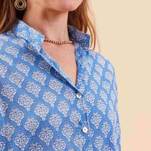 Load image into Gallery viewer, FIFER BLUE Button Down Beach Tunic: XL