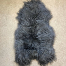 Load image into Gallery viewer, Swedish Sheepskin Rug Sheep Skin Throw - Slate Grey: L