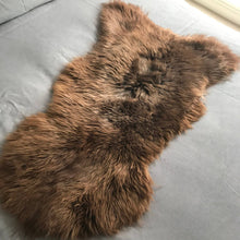 Load image into Gallery viewer, Natural British Brown Sheepskin Rug Hygge Nordic Decor: Medium