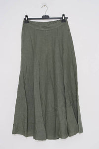 100% Linen Skirt REF.8304: Terracotta