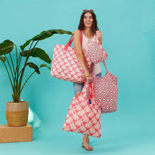 Load image into Gallery viewer, ELEPHANTS blu Bag Reusable Shopper Tote