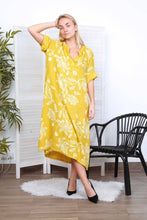 Load image into Gallery viewer, Floral Printed Linen Dress