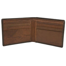 Load image into Gallery viewer, Leather Bifold Men&#39;s Wallet with Back Slit Pocket