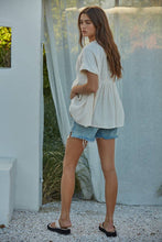 Load image into Gallery viewer, Plunged V-Neck Button Top