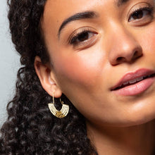 Load image into Gallery viewer, Chromacolor Miyuki U-Hoop Earring - Blush/Gold