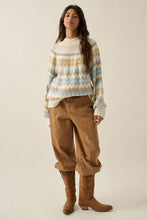 Load image into Gallery viewer, Shetland Slopes Fair Isle Mock-Neck Sweater
