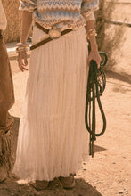 Load image into Gallery viewer, Tulle Tiered Ruffle High-Waist Maxi Skirt