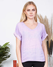 Load image into Gallery viewer, Short Sleeve Linen Top
