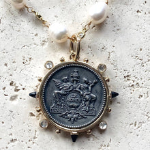 Load image into Gallery viewer, Horse necklace coin pearl jewelry handmade gold boutique: 20 / Horse