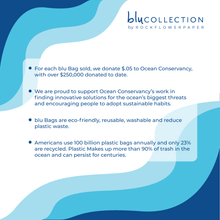 Load image into Gallery viewer, MOTHS Reusable Shopper blu Bag