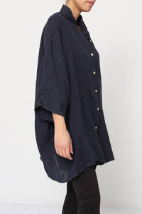 100% Linen Shirt REF. 2858: Duck Green