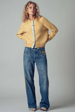 Load image into Gallery viewer, Wide-Leg Utility Stripe Denim Jeans