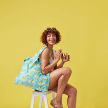 Load image into Gallery viewer, MOTHS Reusable Shopper blu Bag